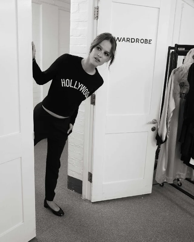 Plus Size Women's Side - Slit Sweaters in Bold SolidsHollywood Authentic The Hollywood Black Plus Size Women's Side - Slit Sweaters in Bold SolidsHollywood Authentic The Hollywood Black