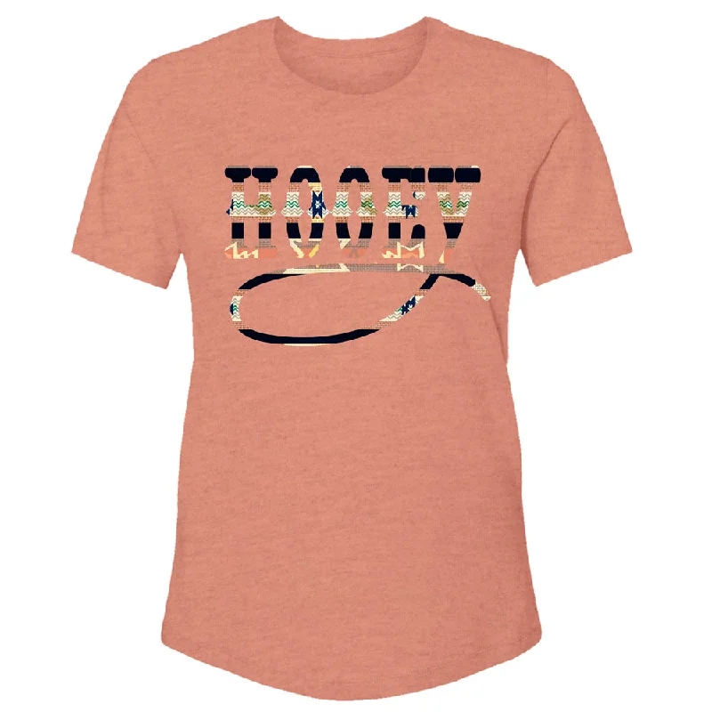 Graphic Print Women T Shirt for a Trendy StatementHooey Terracotta Heather T-shirt