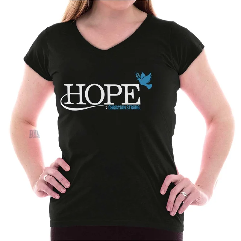 Hope Dove Junior Fit V-Neck T-Shirt