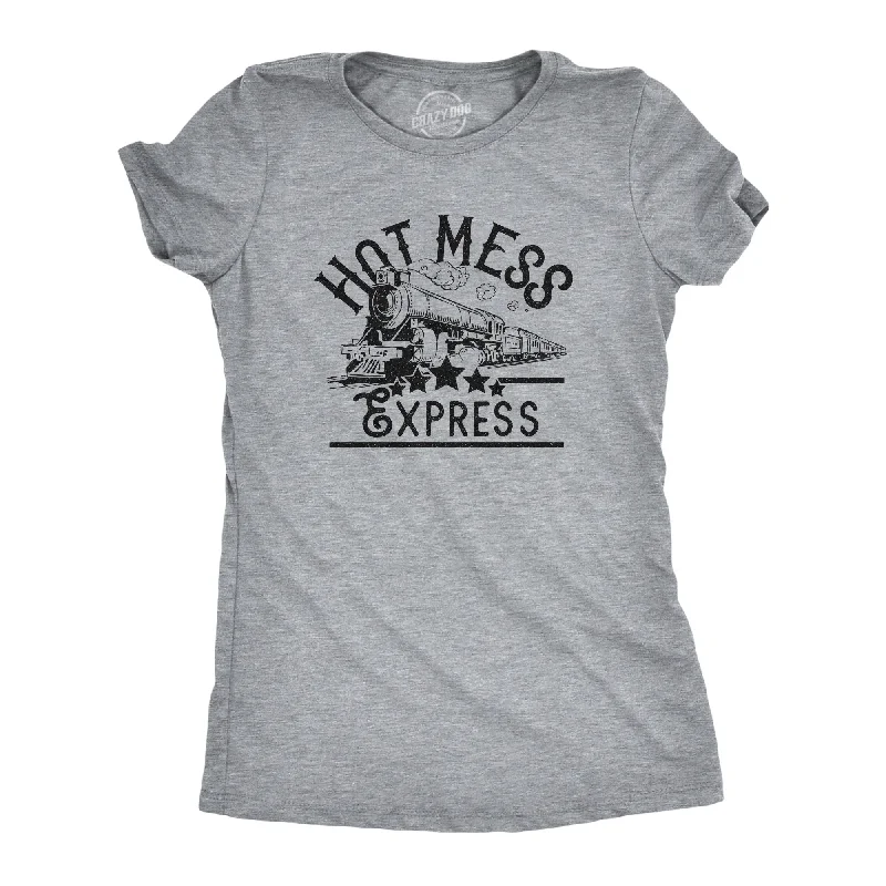 Graphic Print Women T Shirt for a Trendy StatementHot Mess Express Women's T Shirt