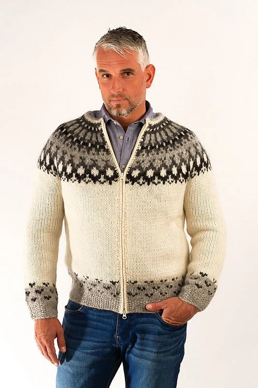 Skipper Wool Cardigan White