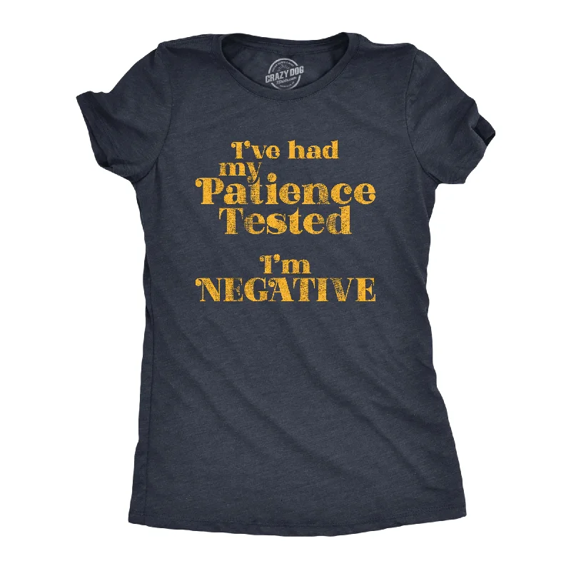 Sequined Women T Shirt for a Sparkly Night OutI've Had My Patience Tested I'm Negative Women's T Shirt Sequined Women T Shirt for a Sparkly Night OutI've Had My Patience Tested I'm Negative Women's T Shirt