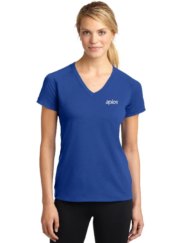 Embroidered Women T Shirt with Intricate DetailsSport-Tek Ladies Ultimate Performance V-Neck Embroidered Women T Shirt with Intricate DetailsSport-Tek Ladies Ultimate Performance V-Neck