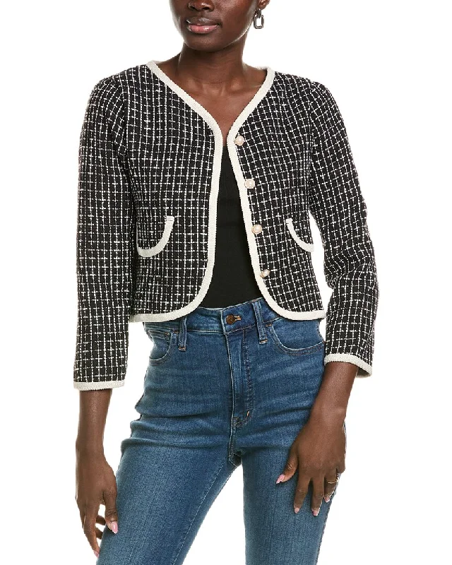 color block women cardigan with bold huesMadison Miles Cardigan