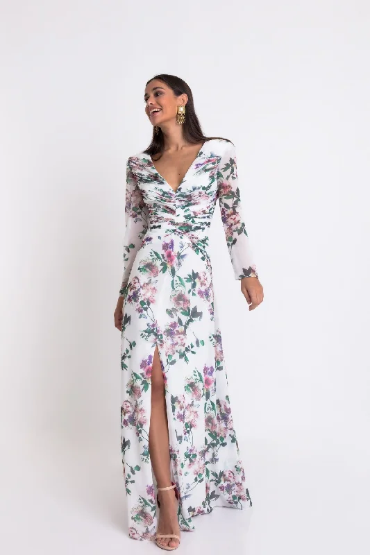Plus Size Women's Embroidered Sweaters in Ethnic StylesMatilde Cano Flores Plisado Dress Plus Size Women's Embroidered Sweaters in Ethnic StylesMatilde Cano Flores Plisado Dress