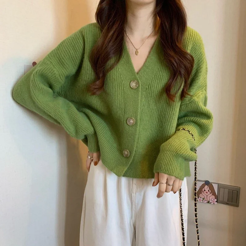 cashmere blend women cardigan for a luxurious feelNew Shea Green Small Fresh Knitted Cardigan Women's Design Sense Fashion Versatile Sweater Coat Women Sweater S2773 cashmere blend women cardigan for a luxurious feelNew Shea Green Small Fresh Knitted Cardigan Women's Design Sense Fashion Versatile Sweater Coat Women Sweater S2773