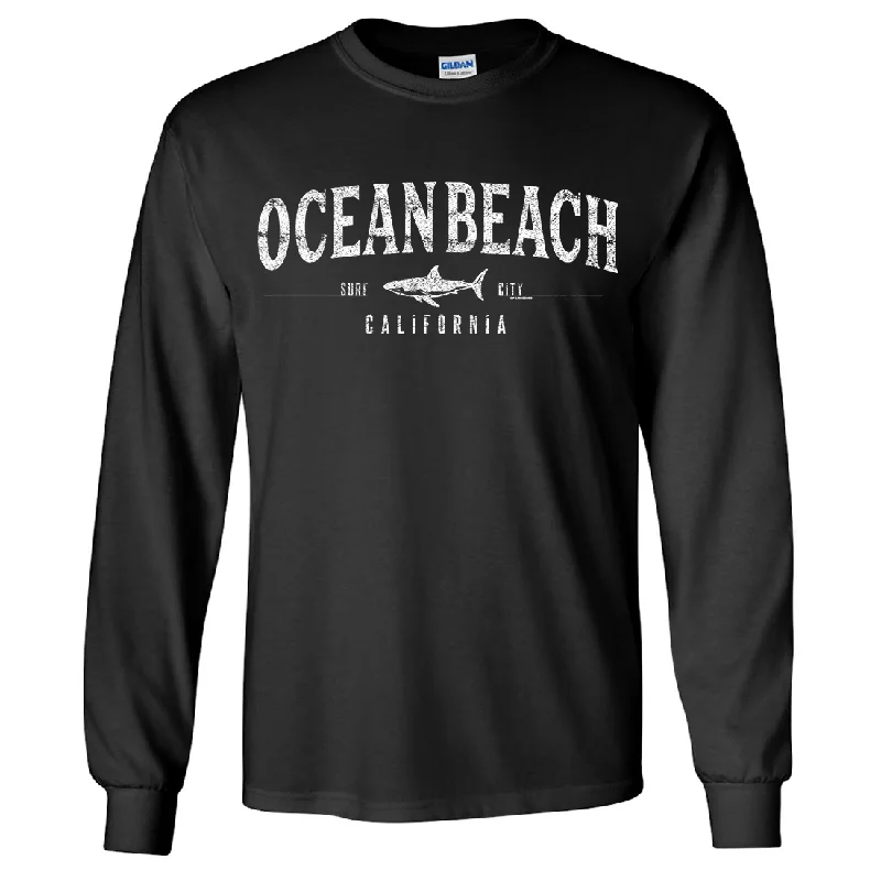 Plus Size Women T Shirt for a Comfortable and Flattering FitOcean Beach California Long Sleeve Shirt