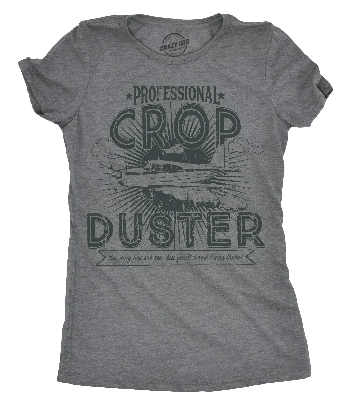 Crew Neck Women T Shirt with a Timeless DesignProfessional Crop Duster Women's T Shirt Crew Neck Women T Shirt with a Timeless DesignProfessional Crop Duster Women's T Shirt