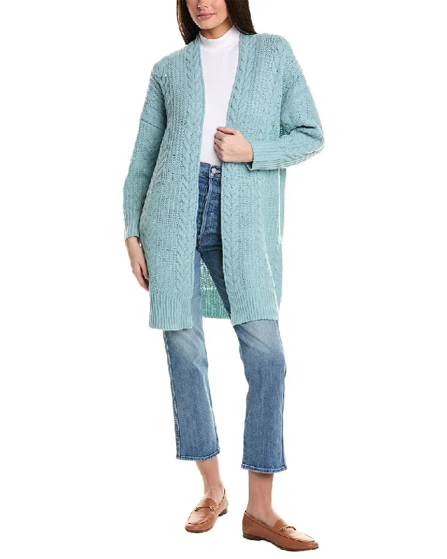 Rain + Rose Cable Cardigan