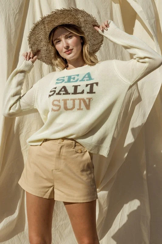 Women's Long Sleeve Turtleneck Cashmere SweatersHot Girl Sea Salt Sun Sweater In Ivory Women's Long Sleeve Turtleneck Cashmere SweatersHot Girl Sea Salt Sun Sweater In Ivory
