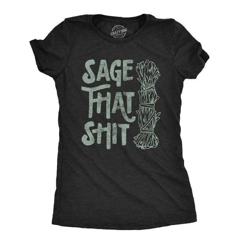 Striped Women T Shirt in a Classic PatternSage That Shit Women's T Shirt