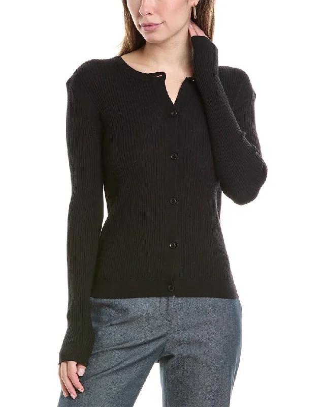 plus size women cardigan for comfortable layeringSt. John Wool & Silk-Blend Cardigan plus size women cardigan for comfortable layeringSt. John Wool & Silk-Blend Cardigan