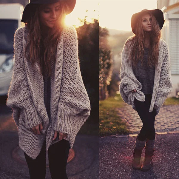 cable knit women cardigan with intricate patternsStylish women autumn loose knit sweaters cardigans coats S587 cable knit women cardigan with intricate patternsStylish women autumn loose knit sweaters cardigans coats S587