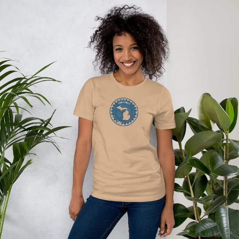 Moisture - Wicking Women T Shirt for Active LifestylesTeam Elmer's Michigan Unisex T-Shirt Moisture - Wicking Women T Shirt for Active LifestylesTeam Elmer's Michigan Unisex T-Shirt