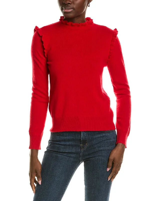 Mock Neck Women's Alpaca Wool Sweaters in Earth Tonestyler böe Ruffle Cashmere Sweater Mock Neck Women's Alpaca Wool Sweaters in Earth Tonestyler böe Ruffle Cashmere Sweater