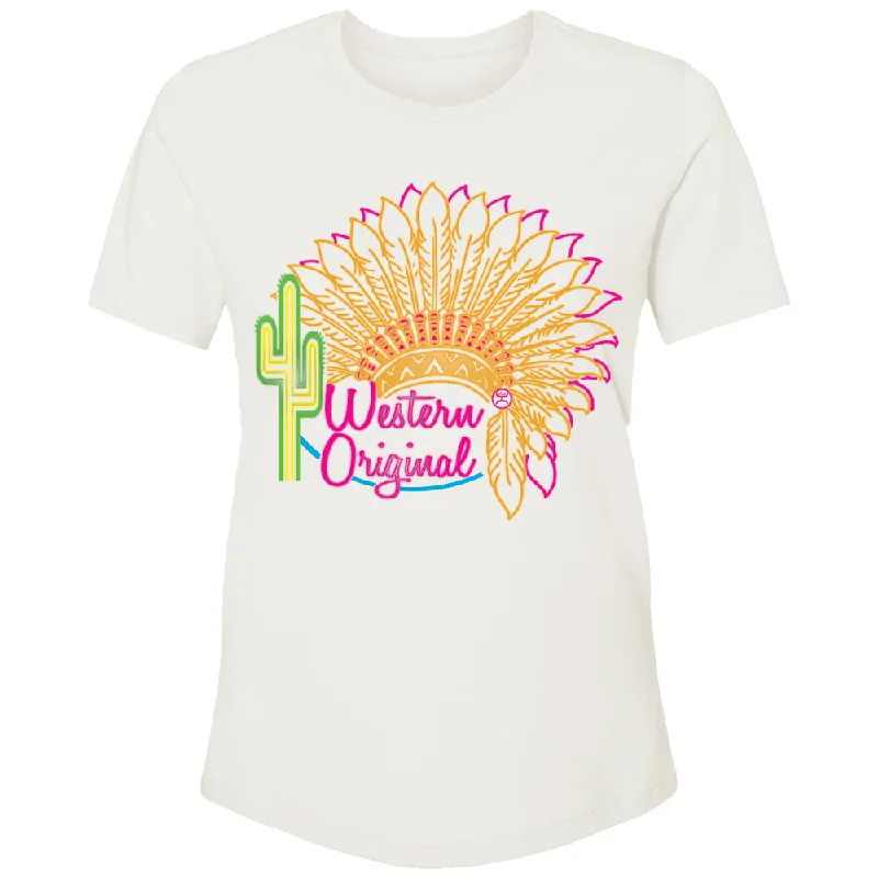 Sequined Women T Shirt for a Sparkly Night Out"Western Original" Cream w/Multi Color Logo T-shirt Sequined Women T Shirt for a Sparkly Night Out"Western Original" Cream w/Multi Color Logo T-shirt