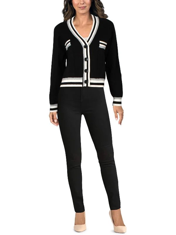 open front women cardigan for easy stylingWomens Contrast Trim Textured Cardigan Sweater open front women cardigan for easy stylingWomens Contrast Trim Textured Cardigan Sweater