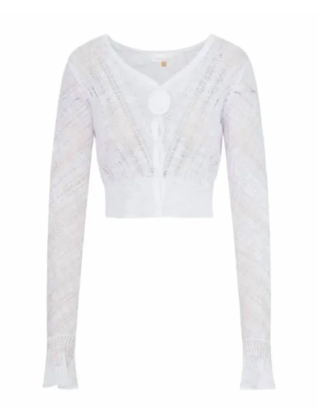 Women's Luz Cardigan In White