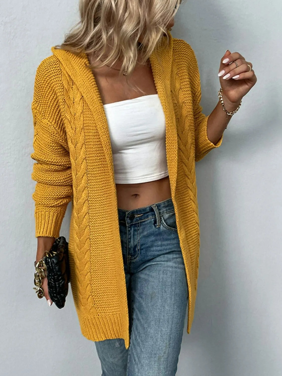 sequin embellished women cardigan for special occasionsWomen's Sweater Cardigan Cable-Knit Longline Hooded Cardigan S2779 sequin embellished women cardigan for special occasionsWomen's Sweater Cardigan Cable-Knit Longline Hooded Cardigan S2779