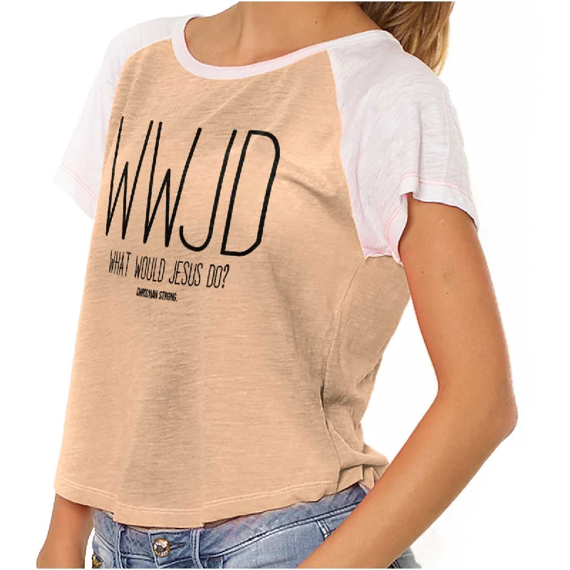 Floral Print Women T Shirt for a Feminine TouchWWJD Vintage T Shirts