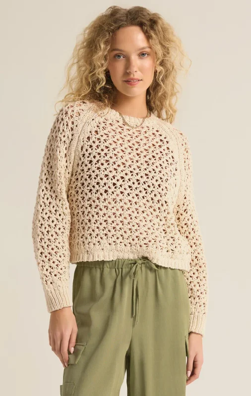 Short Sleeve Women's Cotton Blend Sweaters in Pastel ColorsZ Supply Cassian Sweater Short Sleeve Women's Cotton Blend Sweaters in Pastel ColorsZ Supply Cassian Sweater