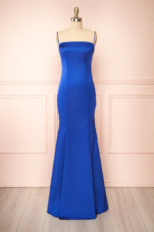 Naomie Blue | Silky Mermaid Gown