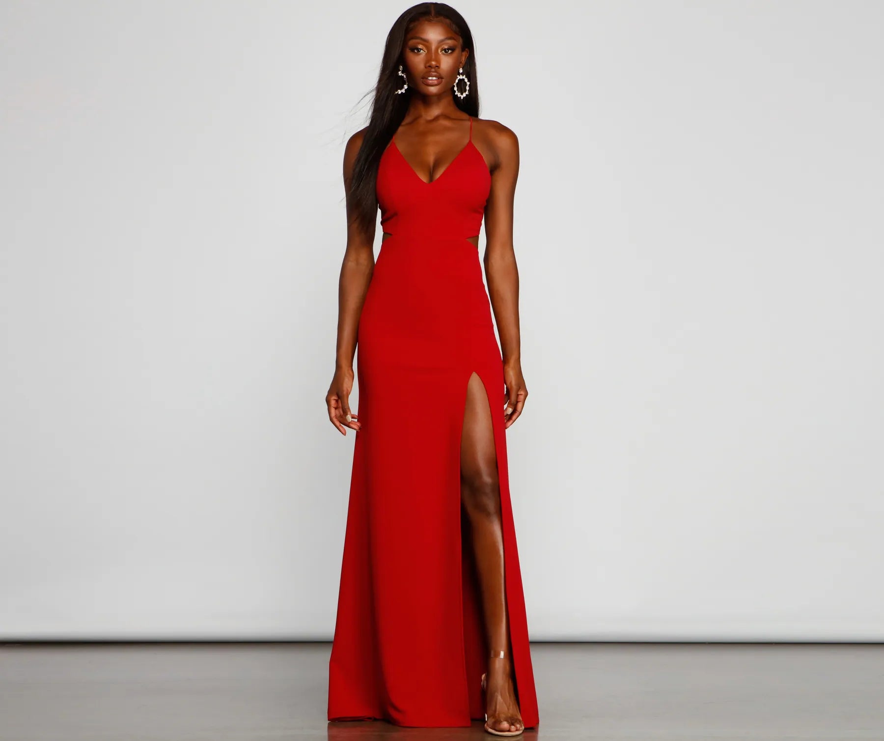 Jolie Formal High Slit A-Line Dress