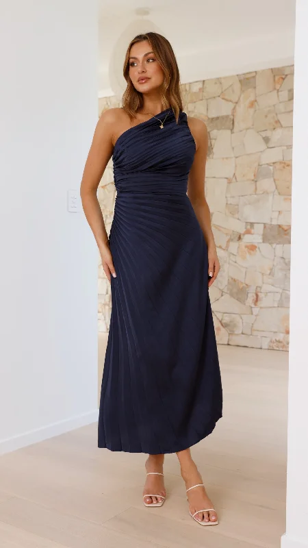 Ball Gown Women Dress with a Full Skirt for a Princess - like LookMarissa Maxi Dress - Navy Ball Gown Women Dress with a Full Skirt for a Princess - like LookMarissa Maxi Dress - Navy