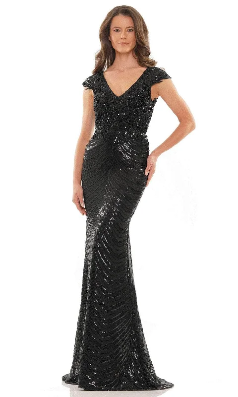 Marsoni by Colors M315 - Cap Sleeve Beaded Formal Dress