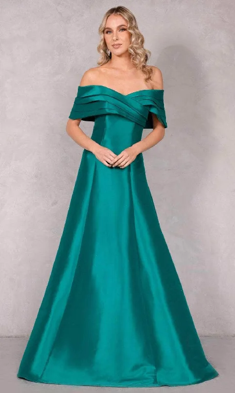 Terani Couture 2112M5404 - Off Shoulder A-Line Prom Dress