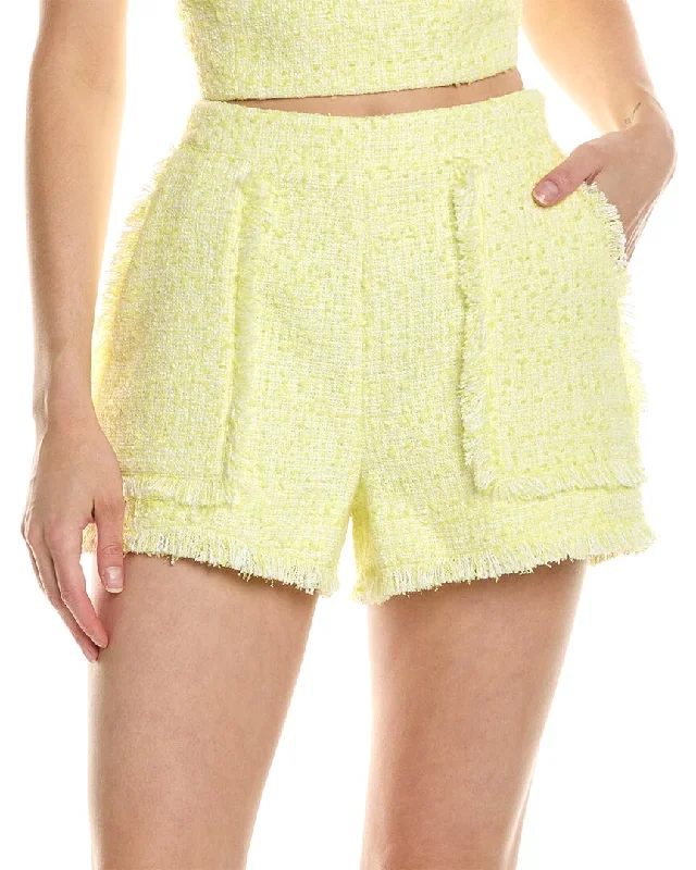 Printed Animal Print Women Shorts for a Wild and Stylish AppearanceBCBGMAXAZRIA Boucle Short
