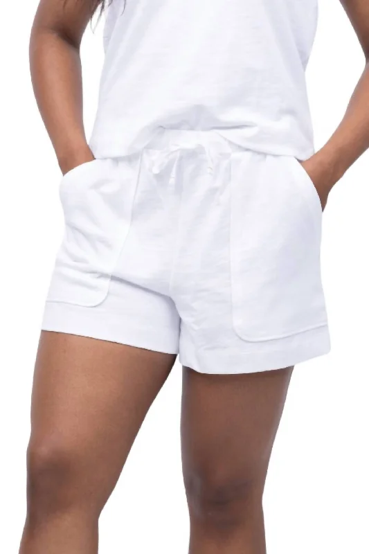 Printed Animal Print Women Shorts for a Wild and Stylish AppearanceElastic Waist Drawstring Shorts In White Printed Animal Print Women Shorts for a Wild and Stylish AppearanceElastic Waist Drawstring Shorts In White
