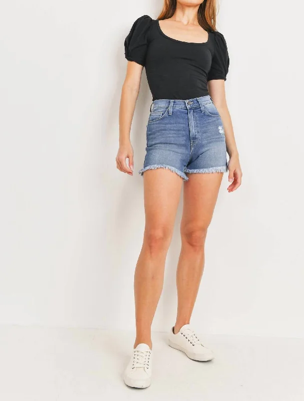 Jessa Shorts In Medium Demin