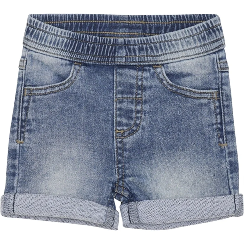 Tie - Waist Women Shorts for a Customizable FitMinymo Blue Nights Denim Sweatshorts