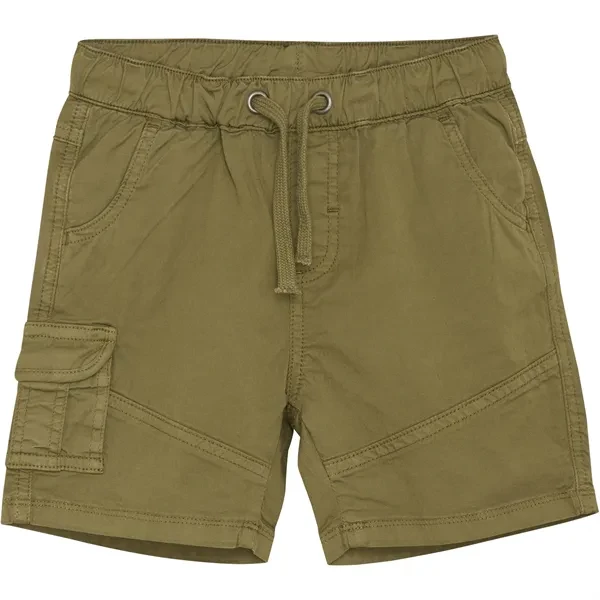 Linen Women Shorts for Breathable Comfort in Hot WeatherMinymo Olive Drab Shorts Twill