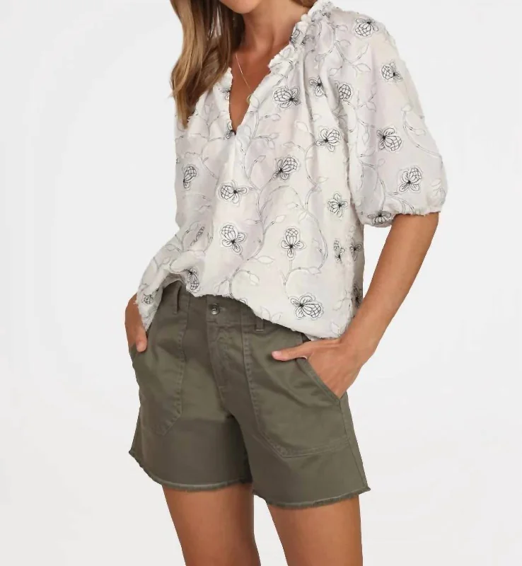 Stretchable Women Shorts for Maximum MobilityPeyton Short In Olive