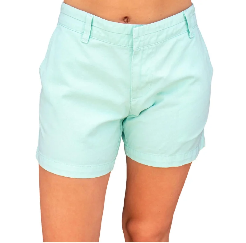 Cuffed Women Shorts for a Laid - Back and Trendy LookPoplin Short In Mint