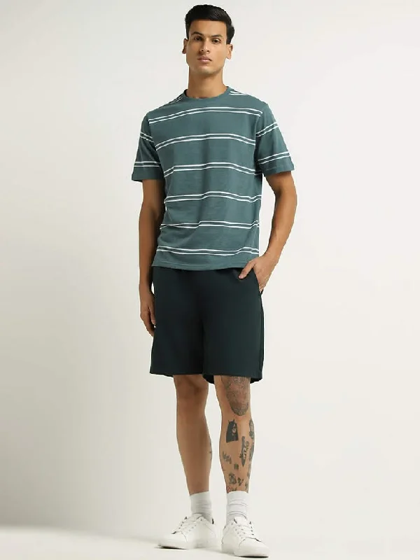 Linen Women Shorts for Breathable Comfort in Hot WeatherWES Lounge Dark Green Cotton Relaxed Fit Shorts Linen Women Shorts for Breathable Comfort in Hot WeatherWES Lounge Dark Green Cotton Relaxed Fit Shorts