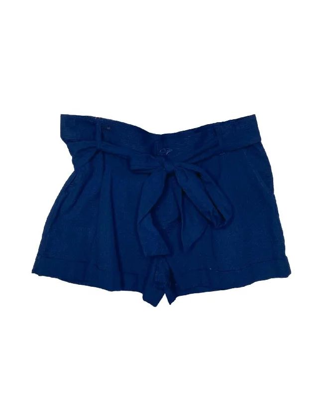Jeanette Women Shorts with a Soft and Comfortable FeelWomen's Bow Short In Yellow