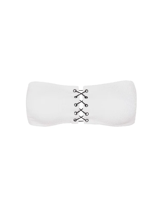 Firenze Blair Bandeau Top - White